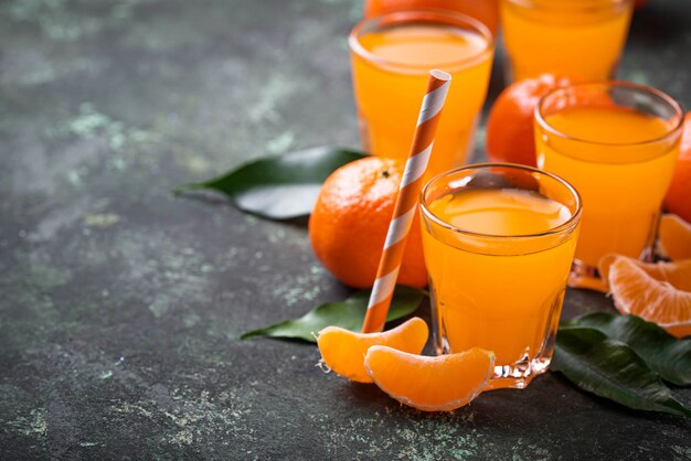 Jus de mandarine frais ou liqueur