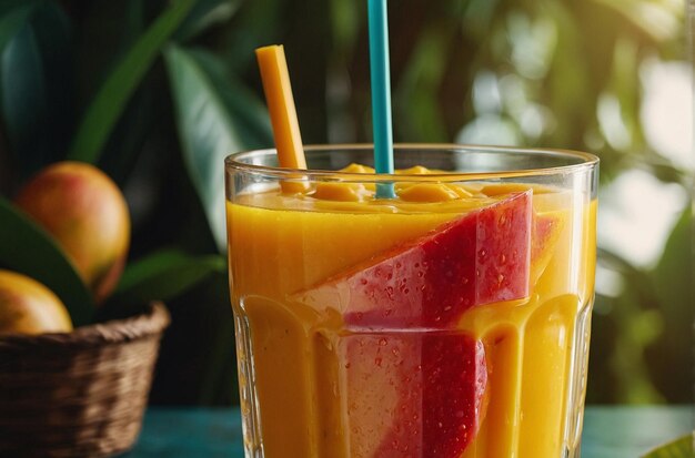 Le jus de mangue est un délice.