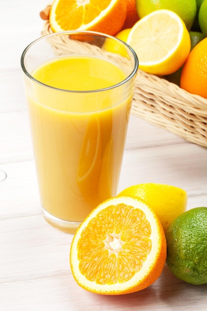 Jus d'orange et agrumes