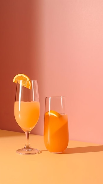 Jus d'orange Illustration AI GenerativexA