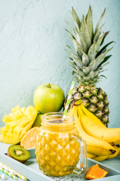 Jus de smoothie aux graines de chia