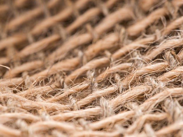 Jute, ficelle, texture, gros plan