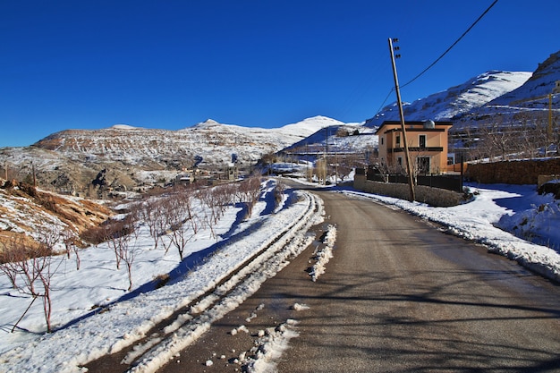 Photo kadisha valley dans les montagnes du liban