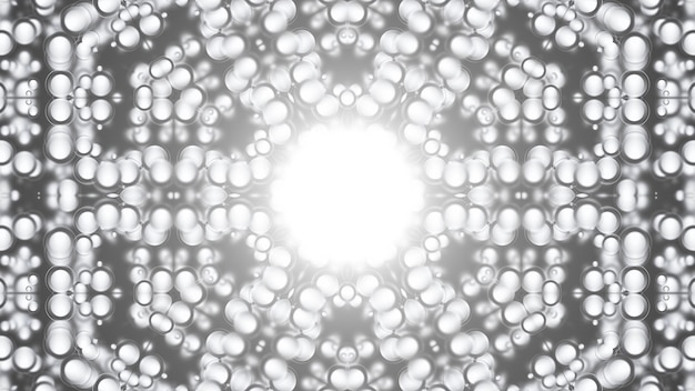Kaléidoscope abstrait rendu 3d