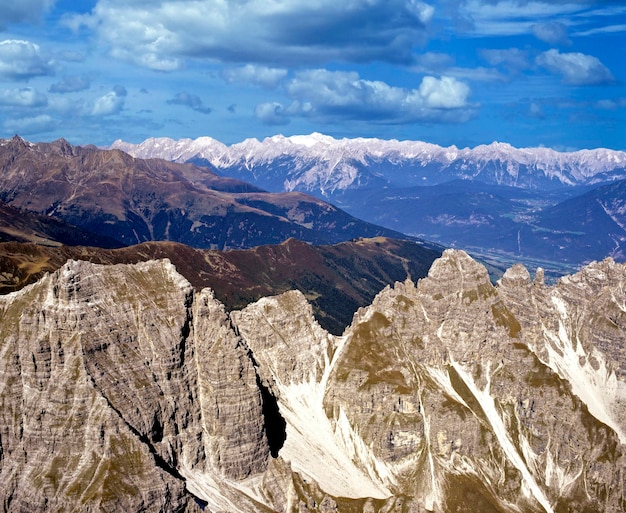 Kalkkoegel Stubai Alpes à gauche Habicht Tyrol Autriche