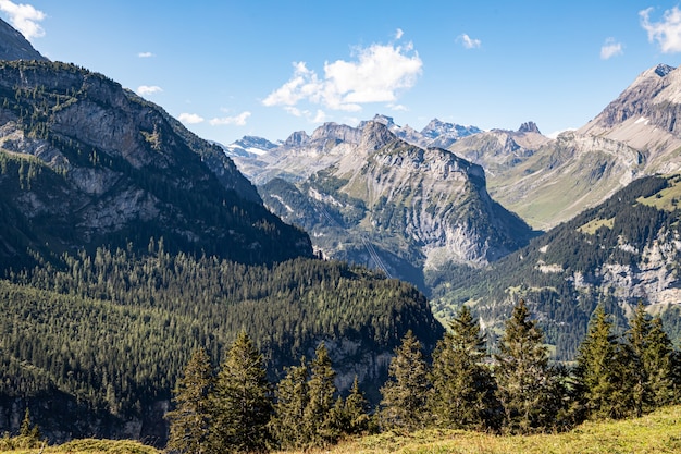 Kandersteg Suisse Vue de Gaellihorn et Tschingellochtighorn et Lohner