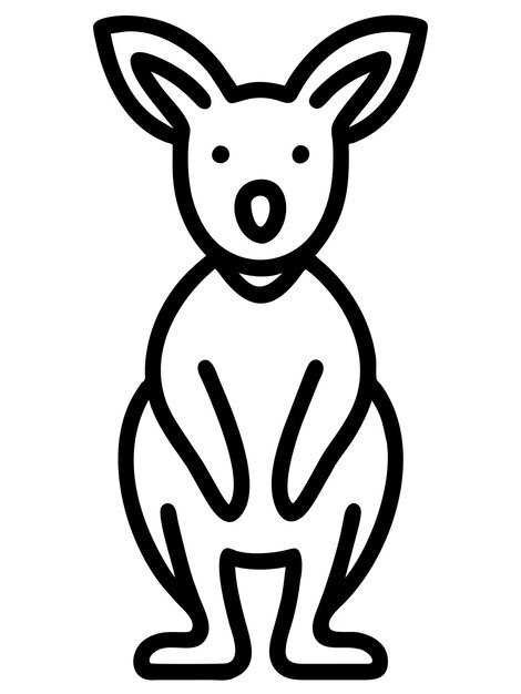 KangarooPage à colorier pour enfantsPage à imprimerÉducation préscolaire