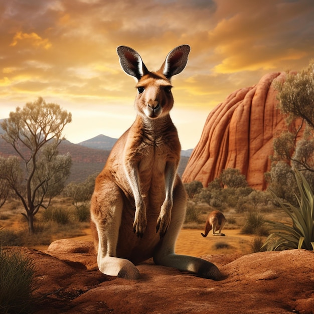 Un kangourou australien