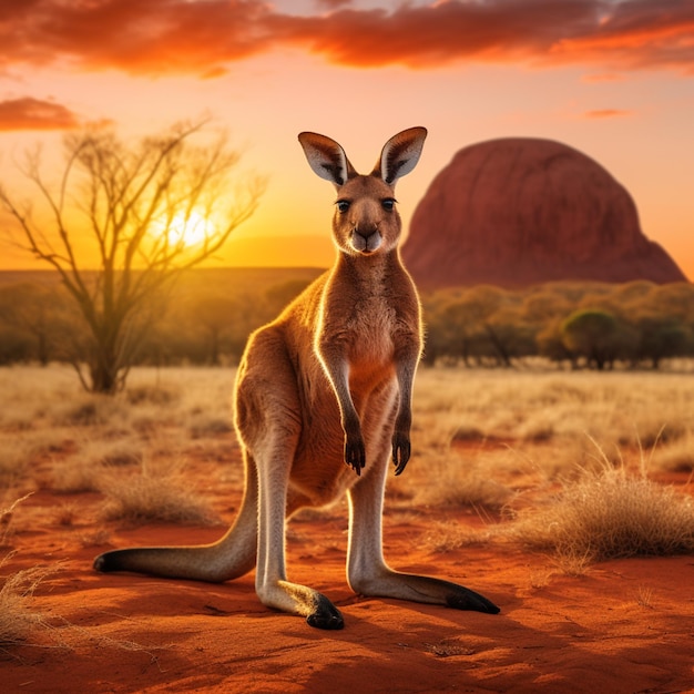 Un kangourou australien