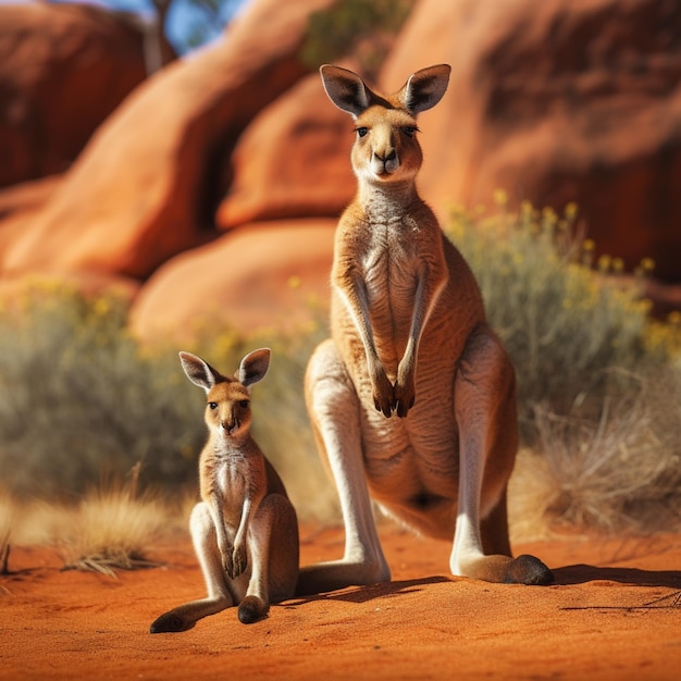 Un kangourou australien