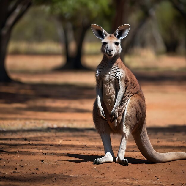 Un kangourou généré par l'IA