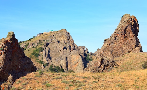 Karadag (réserve sur la place de l'ancien volcan éteint - Crimée, Ukraine) paysage