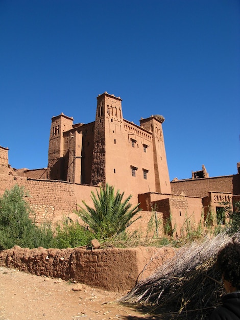 Kasbah Ait Ben Haddou dans le désert du Sahara Ouarzazate Maroc