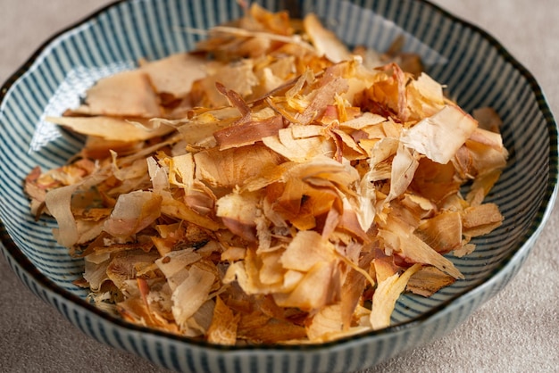 Katsuobushi Ingrédients pour la cuisine japonaise à base de fumage et de fermentation de listao