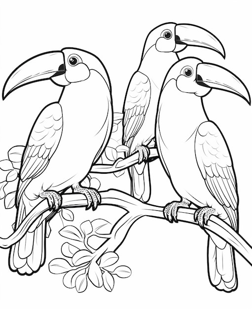 Photo kawaii très simple page de coloriage d'animaux pour enfants contour noir