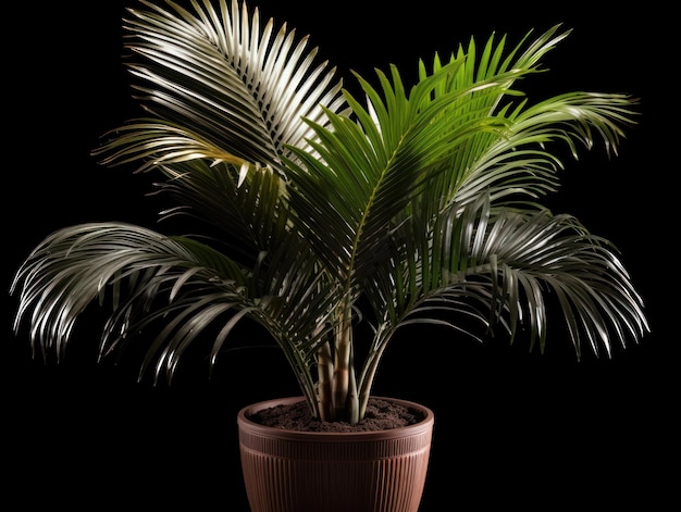 Kentia Palm Howea forsteriana Studio Shot isolé sur fond clair IA générative