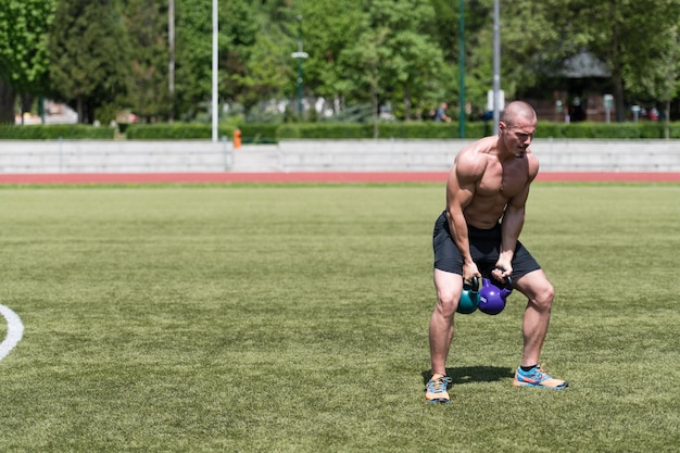 Kettle Bell exercice en plein air