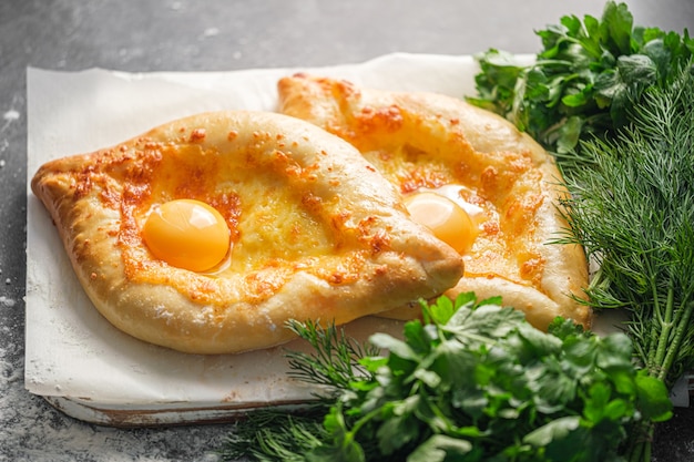 Khachapuri Géorgien Traditionnel En Adjarien