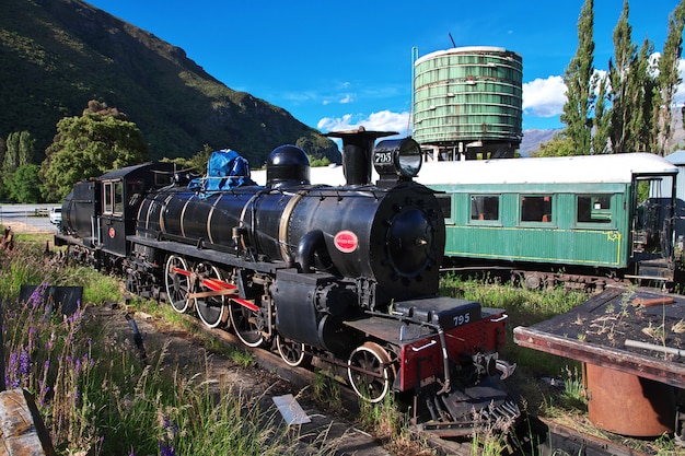 Kingston Flyer - vieux train à Queenstown, Nouvelle-Zélande