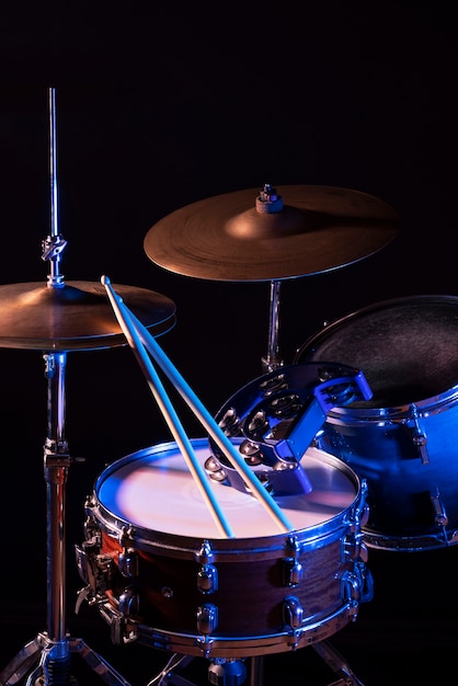 Photo kit de batterie en studio still life