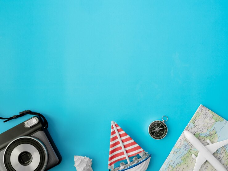 Photo kit de voyage sur une table