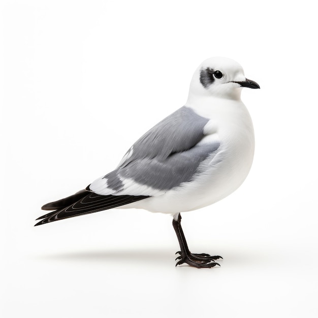 Photo kittiwake à pattes noires isolé