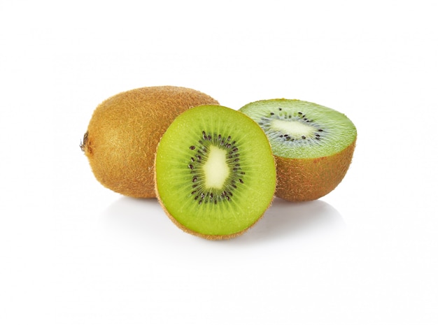 Kiwi sur fond blanc