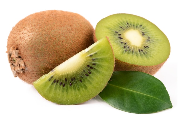 Kiwi sur fond blanc