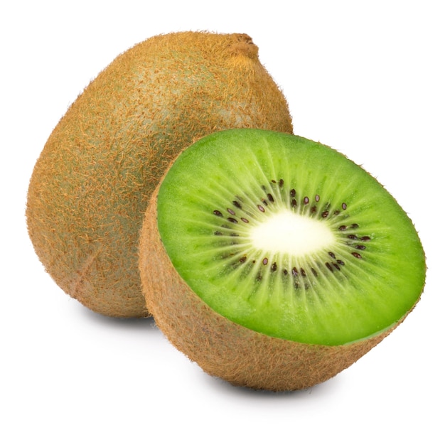 Photo kiwi avec un fond blanc