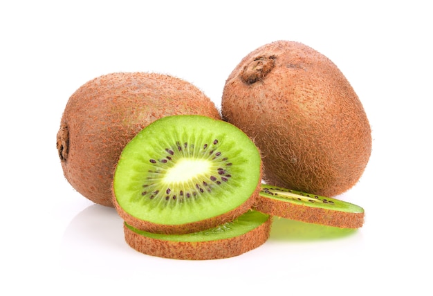 kiwi sur fond blanc