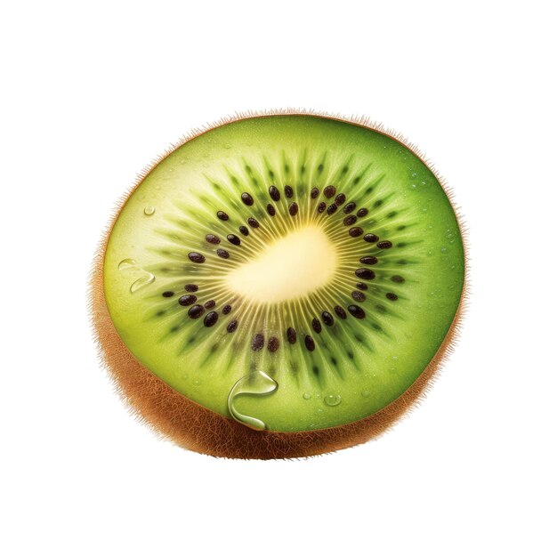 Kiwi fruit fond isolé transparent AI