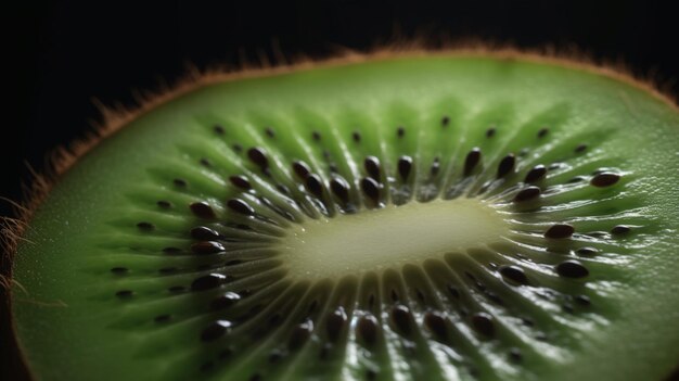 Le kiwi en gros plan