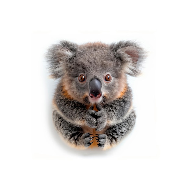 Photo le koala assis et regardant la caméra de l'ia générative