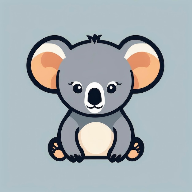 koala clipart vecteur logo icône design illustration style svg