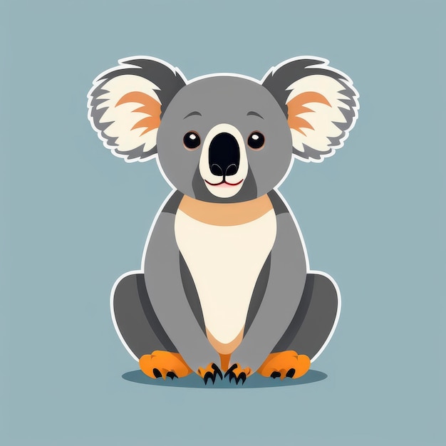 koala clipart vecteur logo icône design illustration style svg