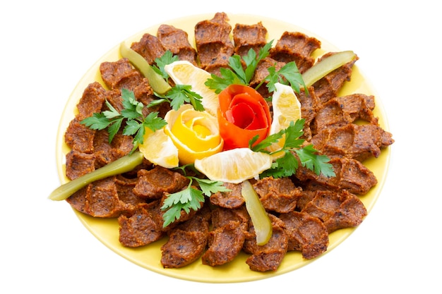 Kofta cru Cig Kofte Cuisine turque