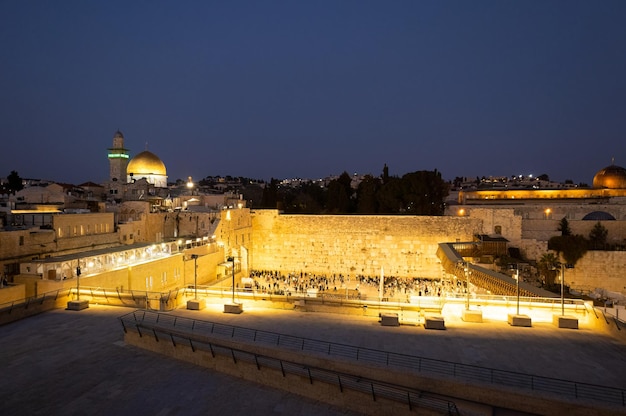 Kotel du mur occidental sacré d'Israël dans la vieille ville de Jérusalem connue sous le nom de mur des lamentations et mur d'Al Buraq