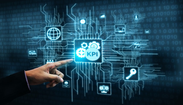 KPI Indicateur de performance clé pour le concept d'entreprise