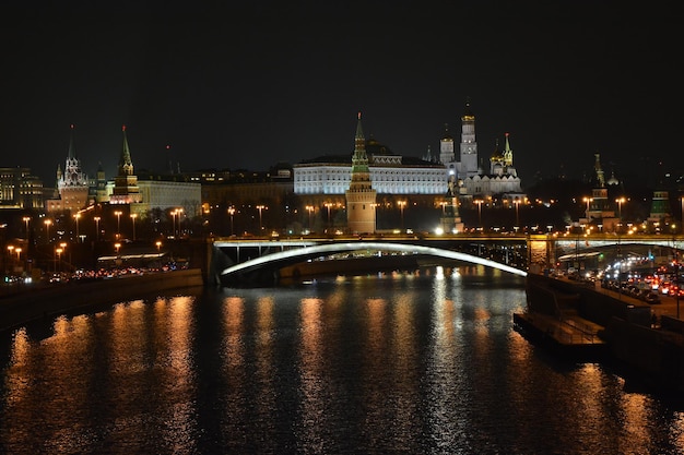 Kremlin de Moscou la nuit