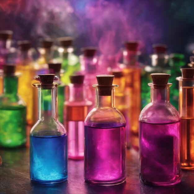 Photo le laboratoire de chimie de l'art magique