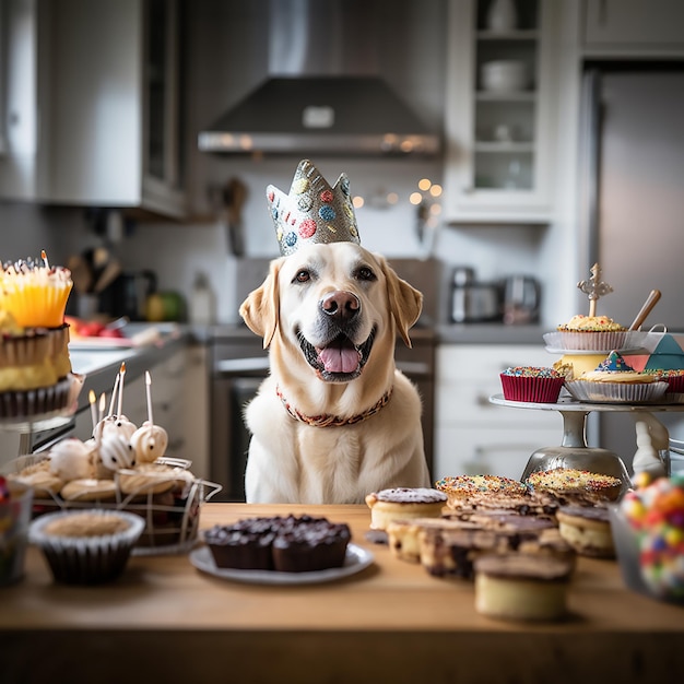 labrador en cocina comida saludable para perros