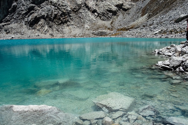 Lac 69, endroit merveilleux dans le parc national de Huascaran, Huaraz, Andes péruviennes