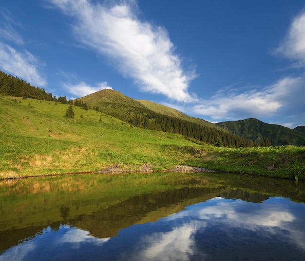 lac dans les montagnes