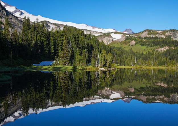 lac dans les montagnes