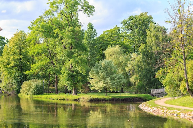 lac dans le parc de la ville