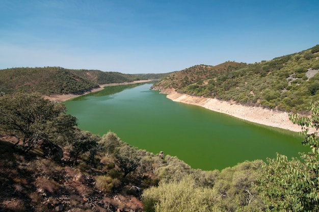 Lac dans la région de plasencia espagne