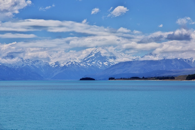 Lac de l'île du Sud, Nouvelle-Zélande