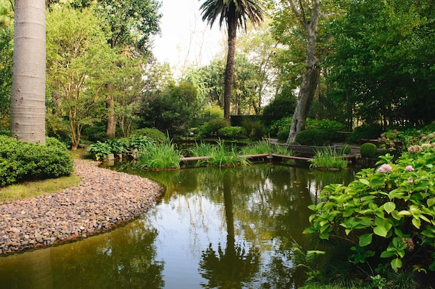 Lac de jardin japonais à Montevideo Uruguay