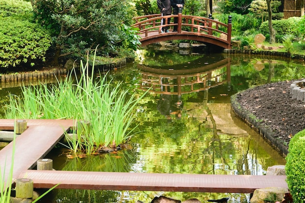 Lac de jardin japonais à Montevideo Uruguay