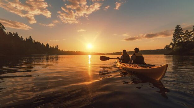 lac de kayak